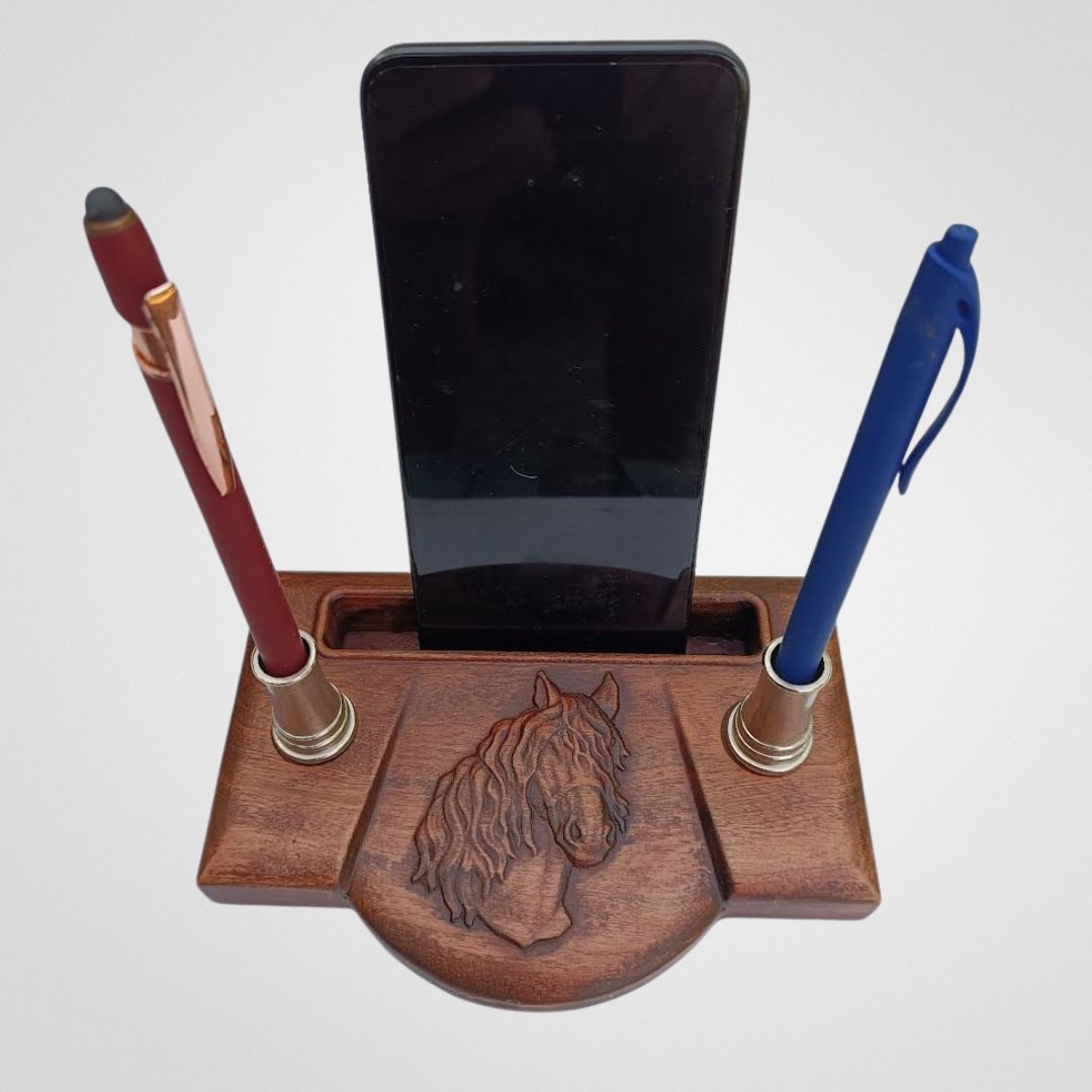 lófejes telefontartó