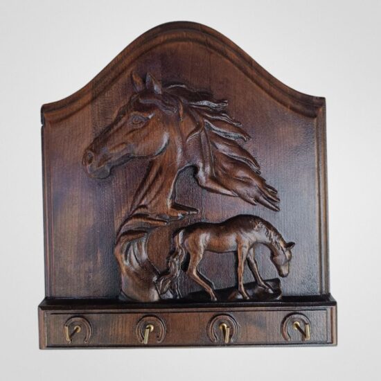 breloc cu cap de cal cu mânz