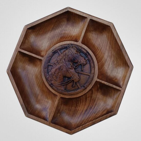 castron de servire capete de cai