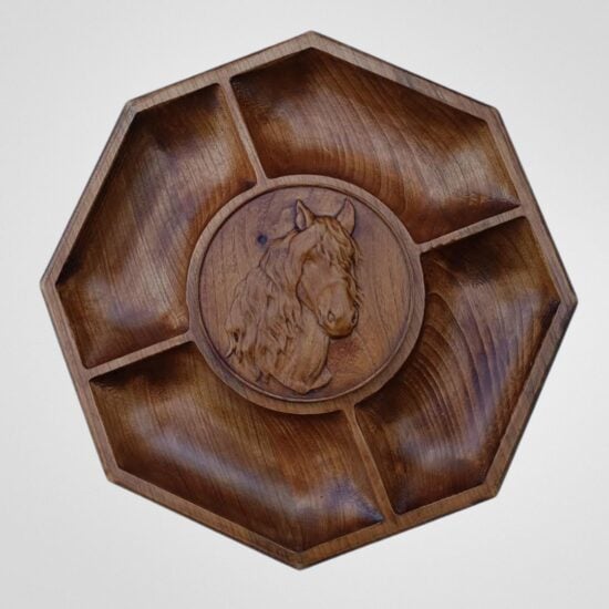 Bol de servire cu cap de cal (30cm)